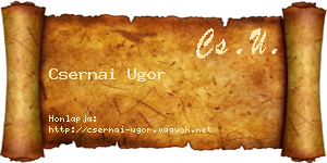 Csernai Ugor névjegykártya
